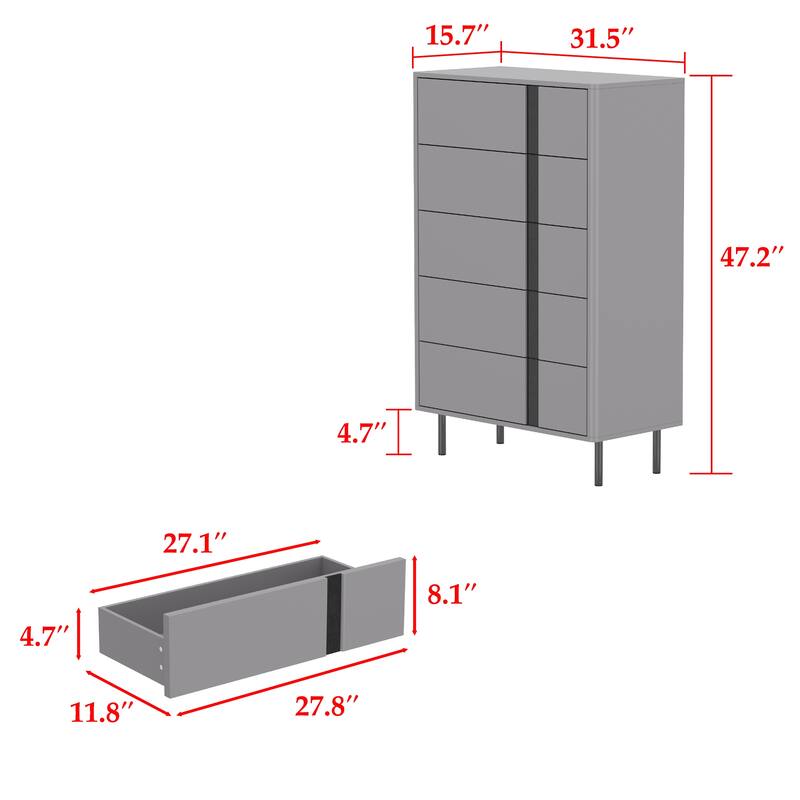 Wooden Chest with Adjustable Metal Legs - Stylish Storage Essential