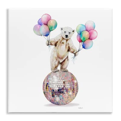 Stupell Polar Bear & Balloons Wall Plaque Art Design By Amanda Greenwood