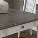 preview thumbnail 8 of 9, Allyson Park Wirebrushed White Charcoal Rectangular Leg Table