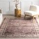 preview thumbnail 14 of 14, Nuloom Winnie SplashGuard Distressed Medallion Machine Washable Area Rug