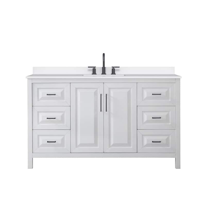 Wyndham Collection WCV252560S-QTZ-US3MXX Daria 60" Free Standing