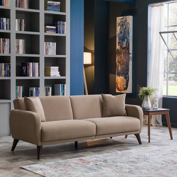 slide 15 of 32, Bellona USA Sleeper Sofa-in-a-Box with Storage - 33"x79"x31" Taupe