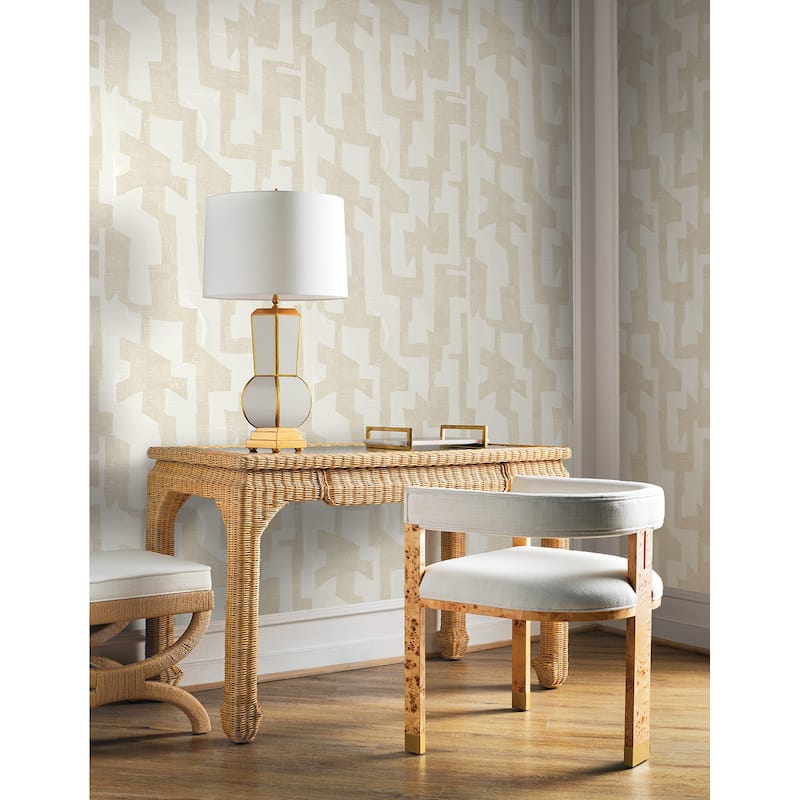 Tribe Caramel Cream Premium Peel and Stick Wallpaper