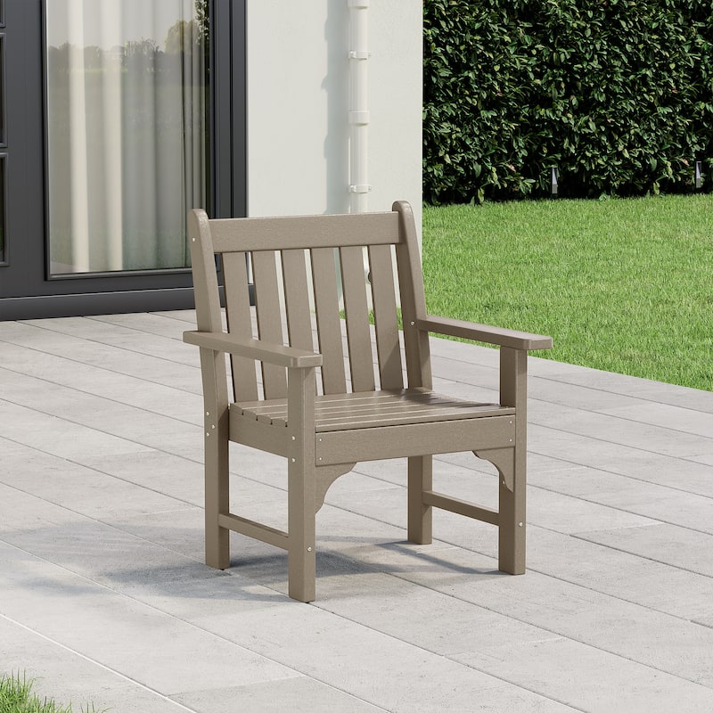 Polytrends Laguna HDPE Outdoor Dining Garden Arm Chair