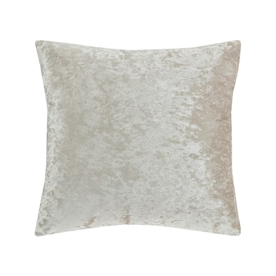 Violet Linen Velveteen Shadow Crushed Shine Pattern, 18 Inch x 18 Inch, Square, Decorative Accent Throw Pillow