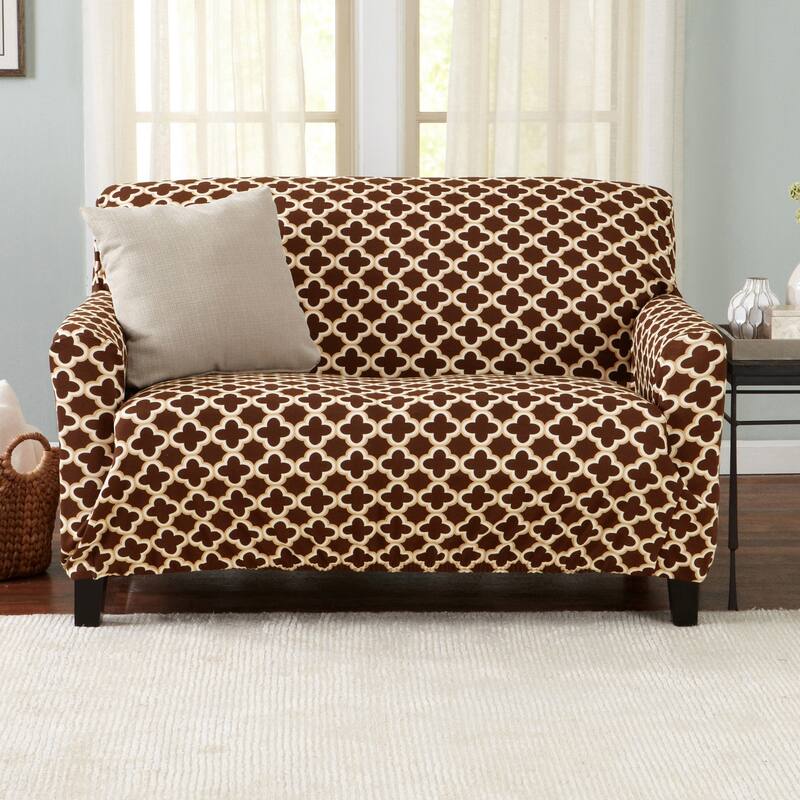 Premium Stretch Printed Loveseat Slipcover - Love Seat