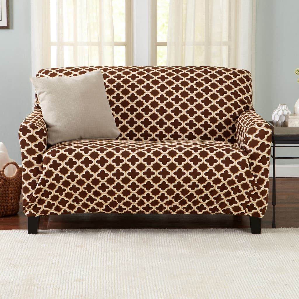 Premium Stretch Printed Loveseat Slipcover - Love Seat