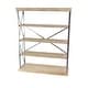 preview thumbnail 33 of 74, Brown Wood 3 Shelves Shelving Unit - 48 x 17 x 34