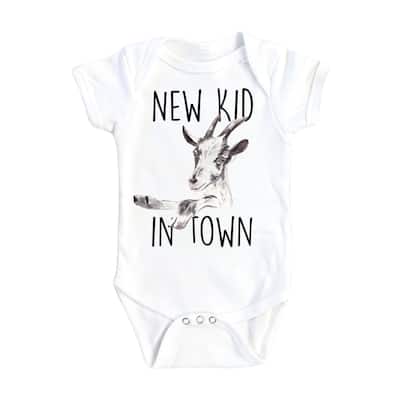 Goat New Kid - Baby Boy Girl Clothes Infant Bodysuit Funny Cute Newborn