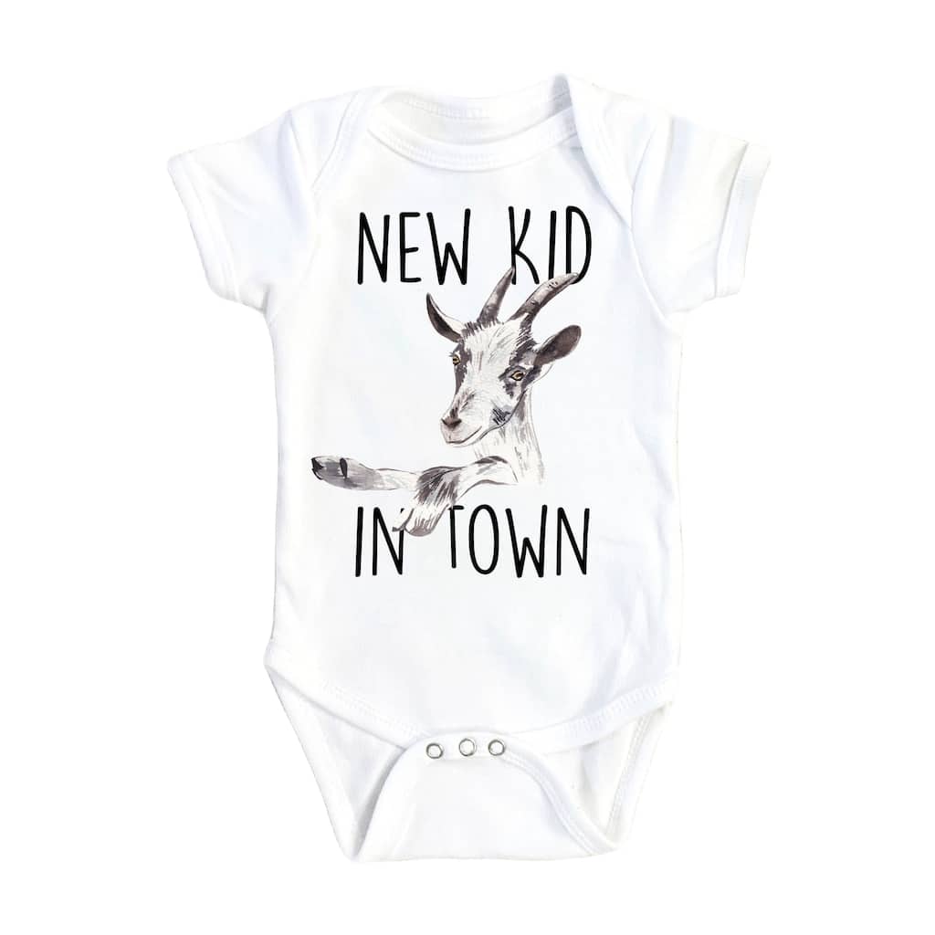 Goat New Kid - Baby Boy Girl Clothes Infant Bodysuit Funny Cute Newborn