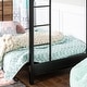 preview thumbnail 6 of 12, Walker Edison Tussock Black Steel Bunk Bed and Futon