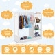 preview thumbnail 6 of 30, Gymax Kids Dress up Storage Hanging Armoire Dresser Costume Closet w/