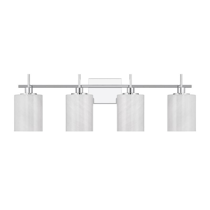 4-Light Bathroom Vanity Light By Trade Winds - Chrome