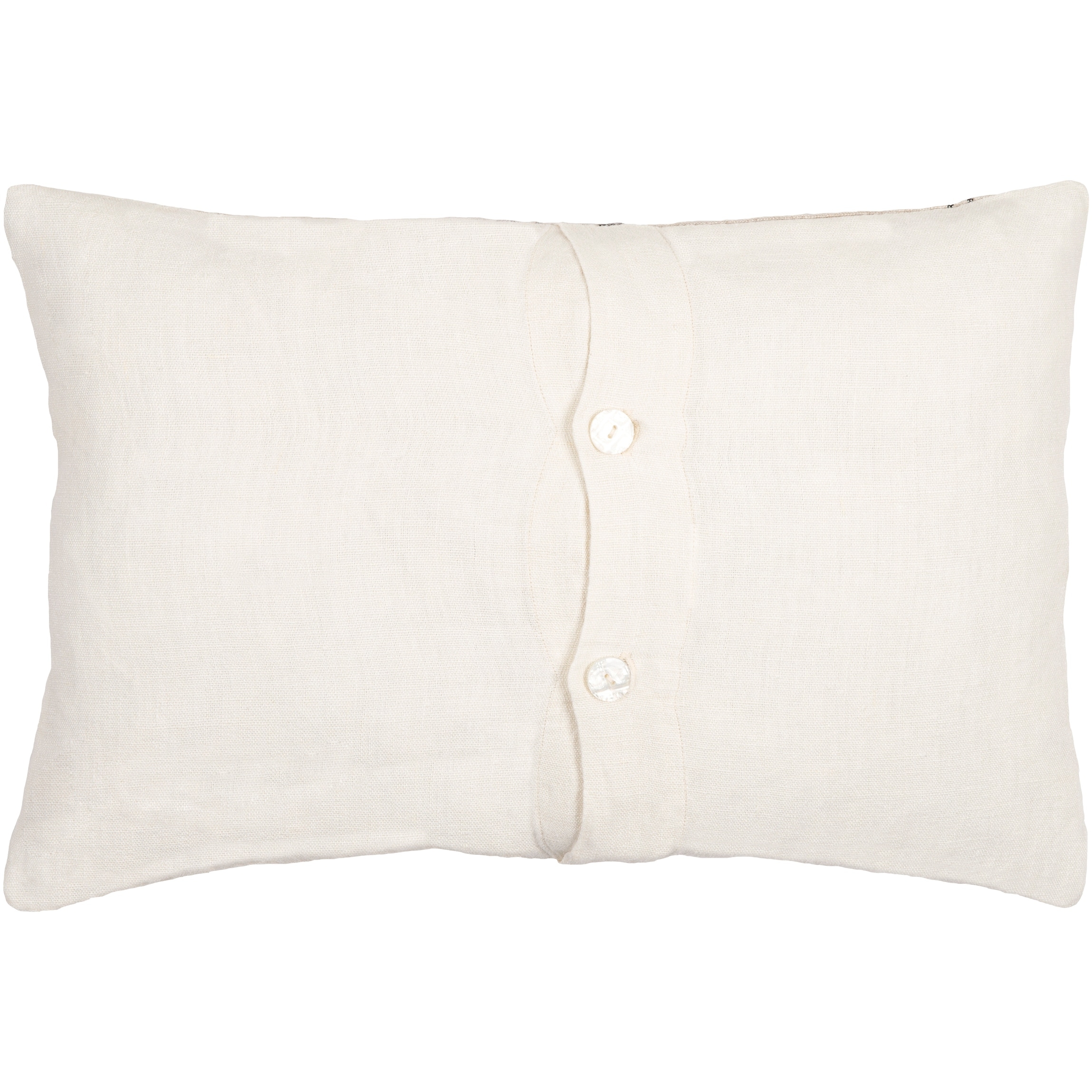 Enrico Linen Tassel Throw Pillow 13 H x 20 W Down