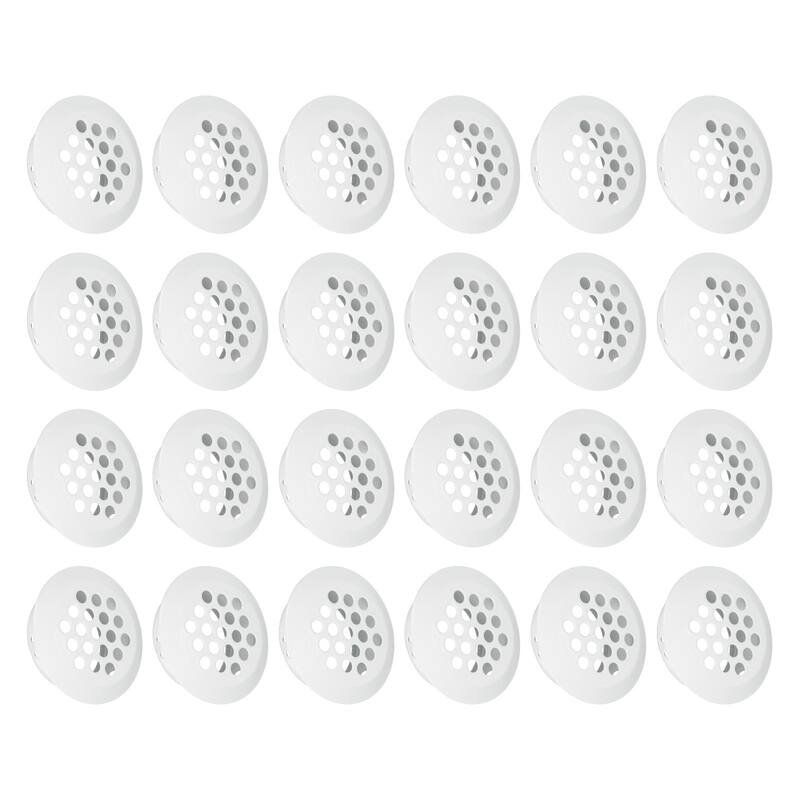 24Pcs Air Vents Circular Soffit Vents, Round Soffit Vent Cover