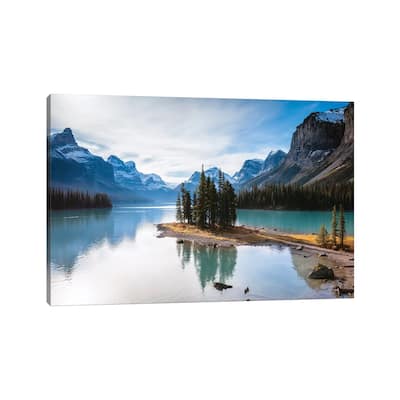 iCanvas "Iconic Spirit Island On Maligne Lake" by Matteo Colombo Canvas Print