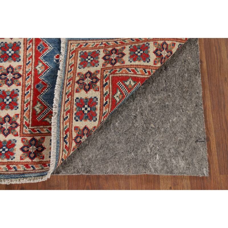 Blue Kazak Accent Rug Handmade Oriental Wool Carpet - 2'1" x 3'0"