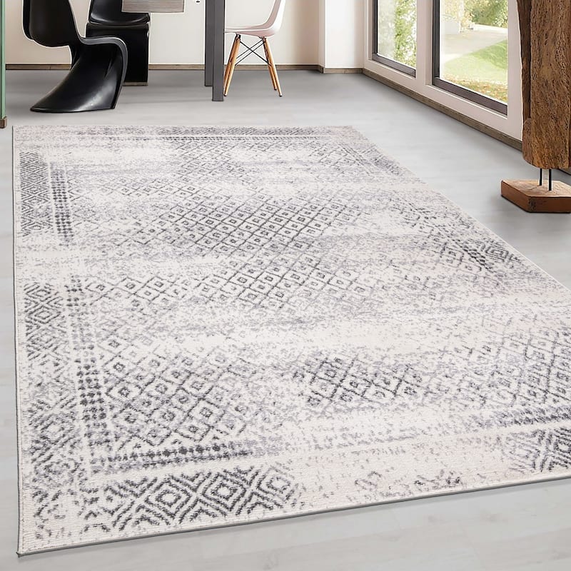 World Rug Gallery Bohemian Geometric Area Rug