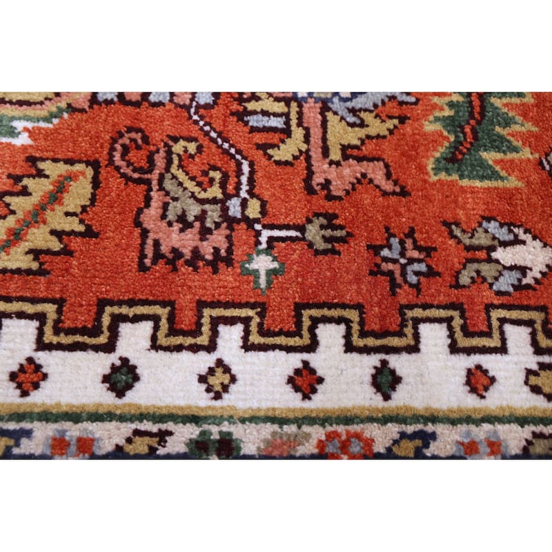 ECARPETGALLERY Hand-knotted Serapi Heritage Dark Copper Wool Rug - 7'10 x 10'0