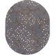 preview thumbnail 166 of 196, Sakura Handmade Transitional Floral Wool Area Rug 8' x 10' Oval - Slate - Runner/Oval