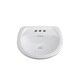 preview thumbnail 2 of 1, PROFLO PF5004 Lisbon Valley 20-1/4" Oval Vitreous China Pedestal