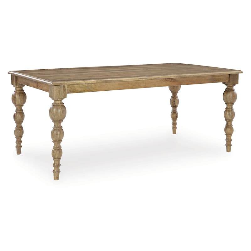 Signature Design by Ashley Rybergston Light Brown Dining Table - 72" W x 41" D x 30.25" H