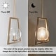 preview thumbnail 14 of 16, Modern Farmhouse 1-Light Bronze Pendant Abstract Geometric Dimmable Kitchen Island Light with Glass Globe