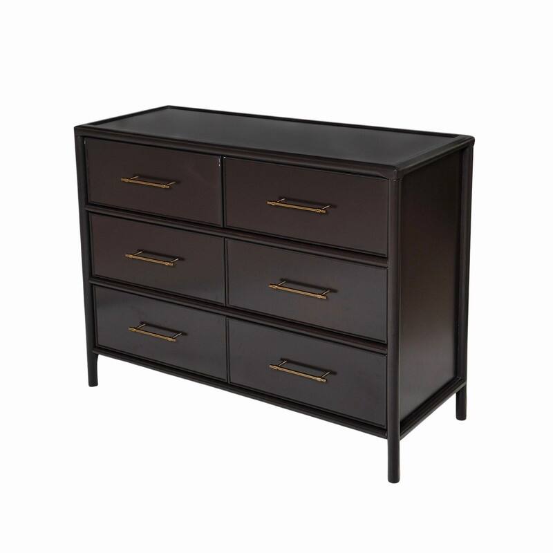 6-Drawers Stylish Storage Cabinet for Living Room and Dining Room Organization