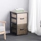 Vertical Filing Cabinet with 2 Drawers,Metal Frame,File Cabinet - Bed ...