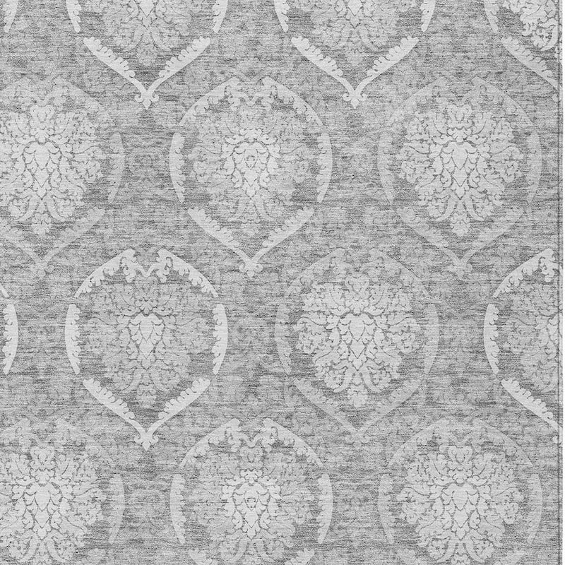 HomeRoots Medallion Transitional Rectangle Outdoor Rug