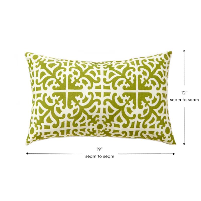 Outdoor Grass Lattice Accent Pillows (Set of 2)