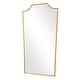 preview thumbnail 4 of 5, Feminine Silhouette Rectangular Framed Wall Mirror - 40" - Antique Gold Leaf Finish