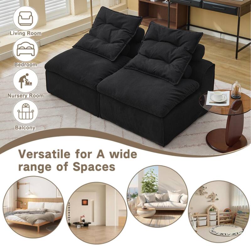 Versatile Modular Sofa with DIY Options and Comfort Features for Any Living Space