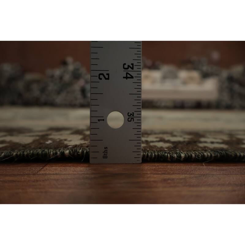 Hand Knotted Oriental 100% Wool Carpet Transitional Floral Beige & Ivories Anatolian Area Rug - 9' 3'' X 5' 8''