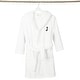 preview thumbnail 70 of 105, Sweet Kids 100% Polyester SUPER PLUSH Double Brushed Hooded Bathrobe with Black Bookman Monogram
