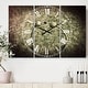 preview thumbnail 1 of 4, Designart 'Fungus on Leather Surface' Cottage 3 Panels Large Wall CLock - 36 in. wide x 28 in. high - 3 panels