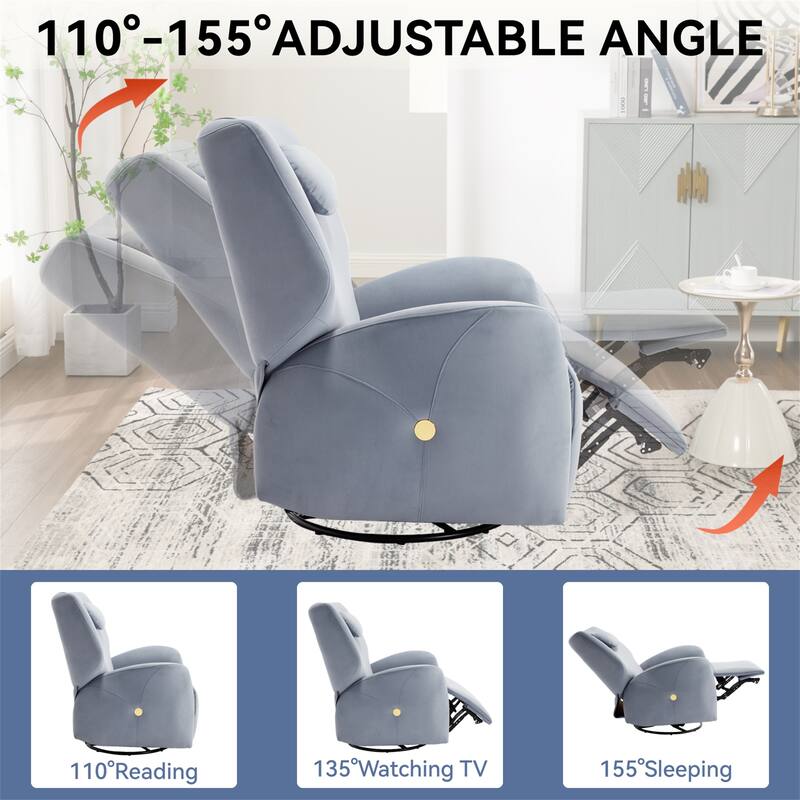 Swivel and Rocker Power Recliner Chair