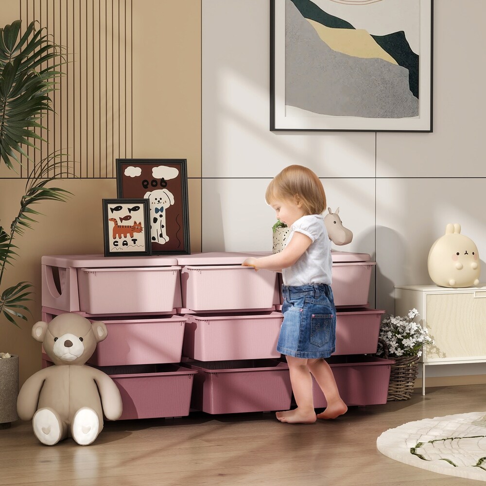 Pink toy storage unit sale