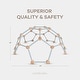 preview thumbnail 10 of 23, Comfy Cubs Wooden Climbing Toys for Toddlers 3-6 - Montessori Climber for Kids - Easy to Assemble