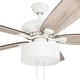 preview thumbnail 3 of 5, The Gray Barn Theobalds 52-inch Coastal Indoor LED Ceiling Fan with Remote Control 5 Reversible Blades - 52