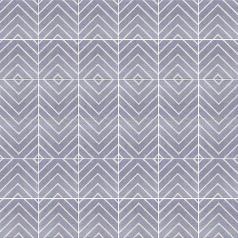 Verity Woven 8x8 Matte Porcelain Encaustic Tile - Floor, Wall, Backsplash