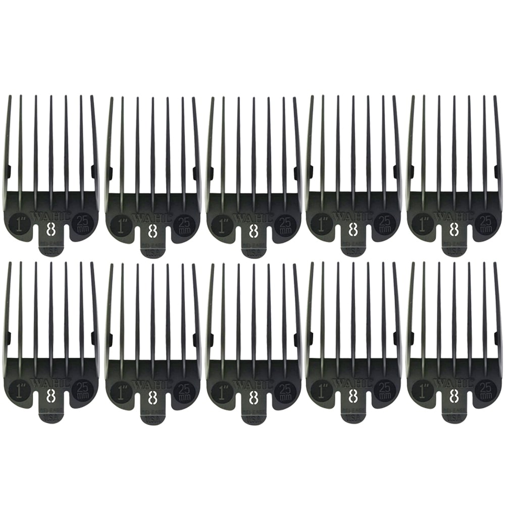 10x Wahl Clipper Guide Black #8 - 1