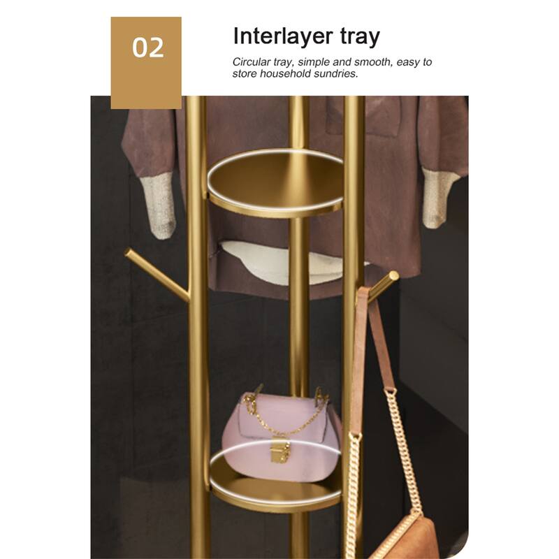 Marble Clothes Rack Mobile Clothes Storage Rack