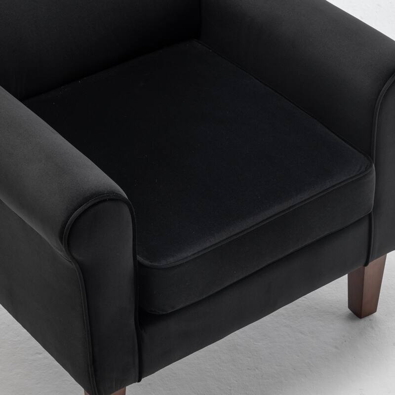 Traditional Rolled Arm Living Room Armchair
