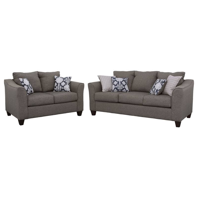Salizar Upholstered Flared Arm Sofa Set
