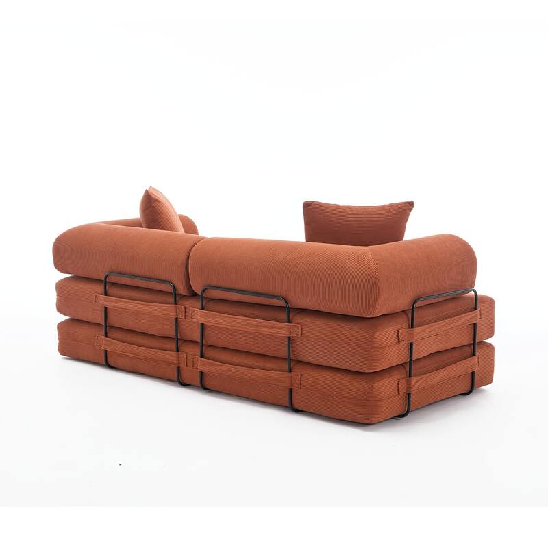 Folding Convertible Out Sleeper Sofa Bed,4-in-1 DIY Combination Convertible Sofa,King Size