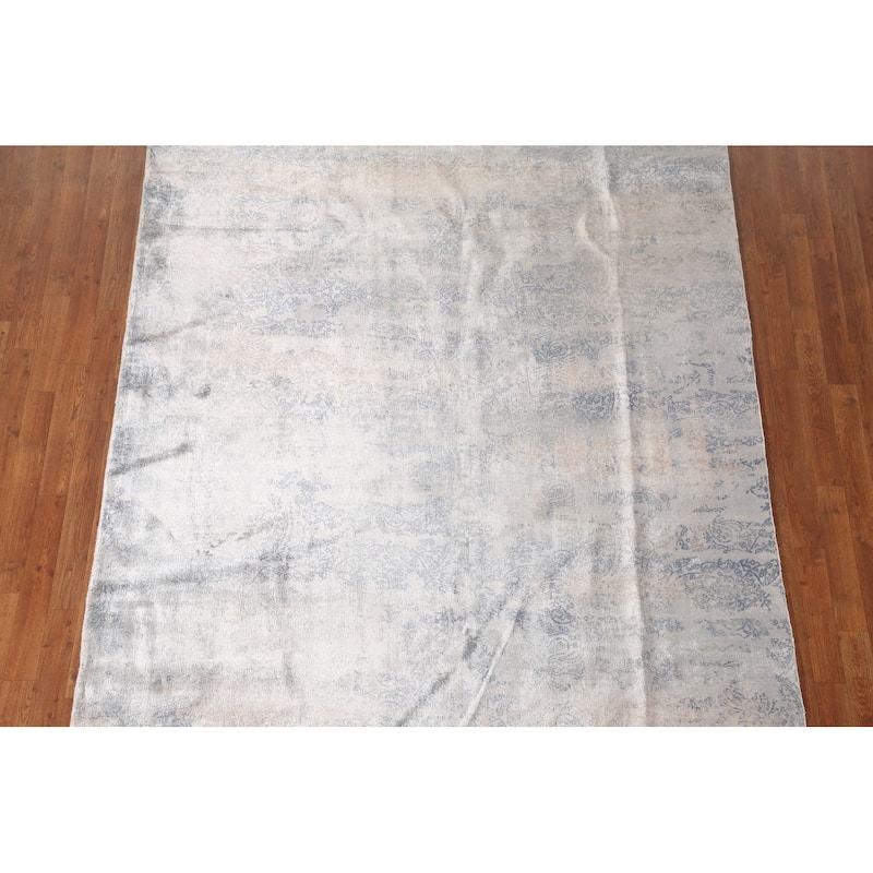 All-Over Abstract Modern Area Rug Handmade Wool Carpet - 6'6" x 9'10"