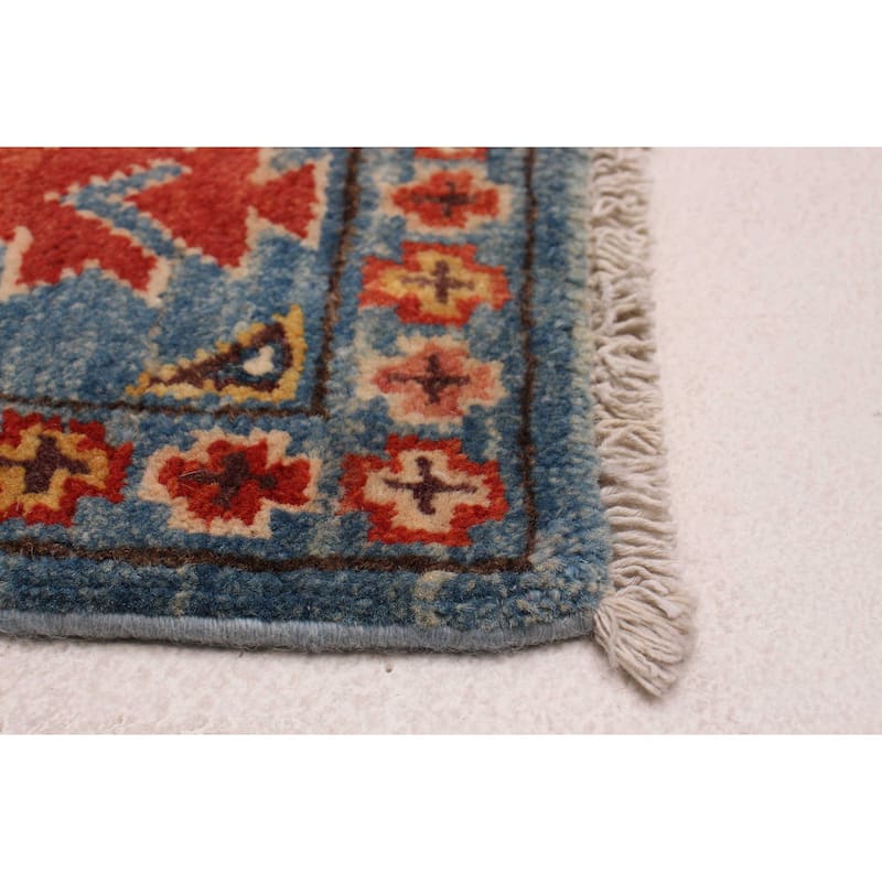 ECARPETGALLERY Hand-knotted Uzbek Ghazni Blue Wool Rug - 3'11 x 5'10