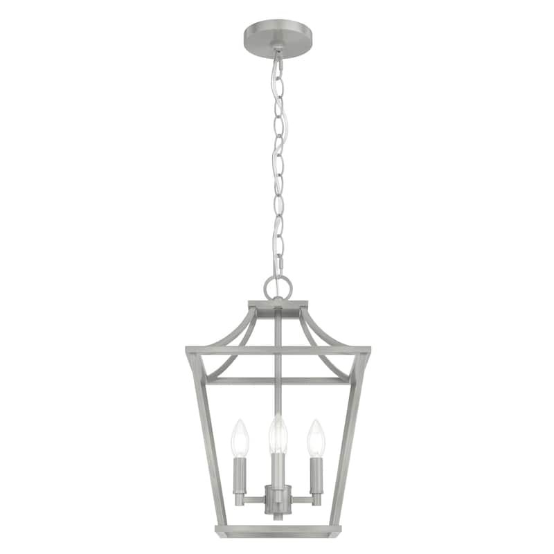 Hunter 12" Laurel Ridge 4-Light Lantern Pendant - Kitchen Island, Dining room, Entry - Modern Farmhouse, Industrial, Candle
