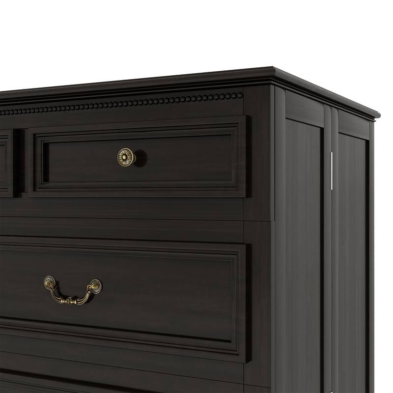 Solid Wood Murphy Bed Full Size with Storage | Space Saving Walnut Cabinet Bed with Easy Pull-Out Mechanism for Bedroom